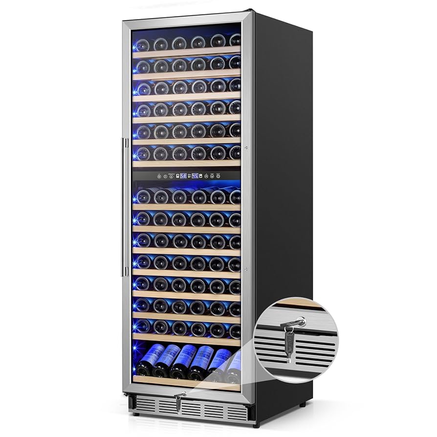 ●Nuwine Wine Enthusiast SommSeries2 150 Bottle Dual Zone Smart Wi-Fi